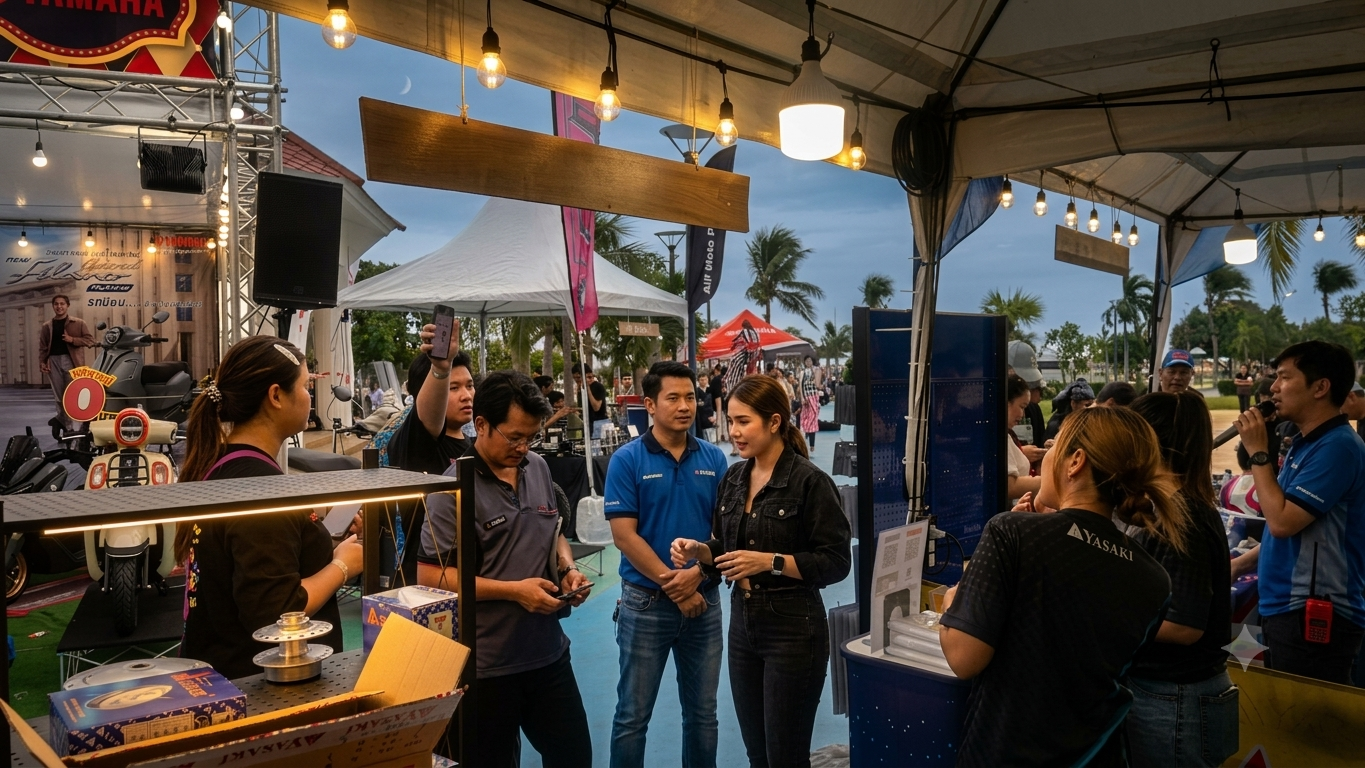 REVOTEQ บุกงาน YAMAHA The Scooter Fest Chonburi